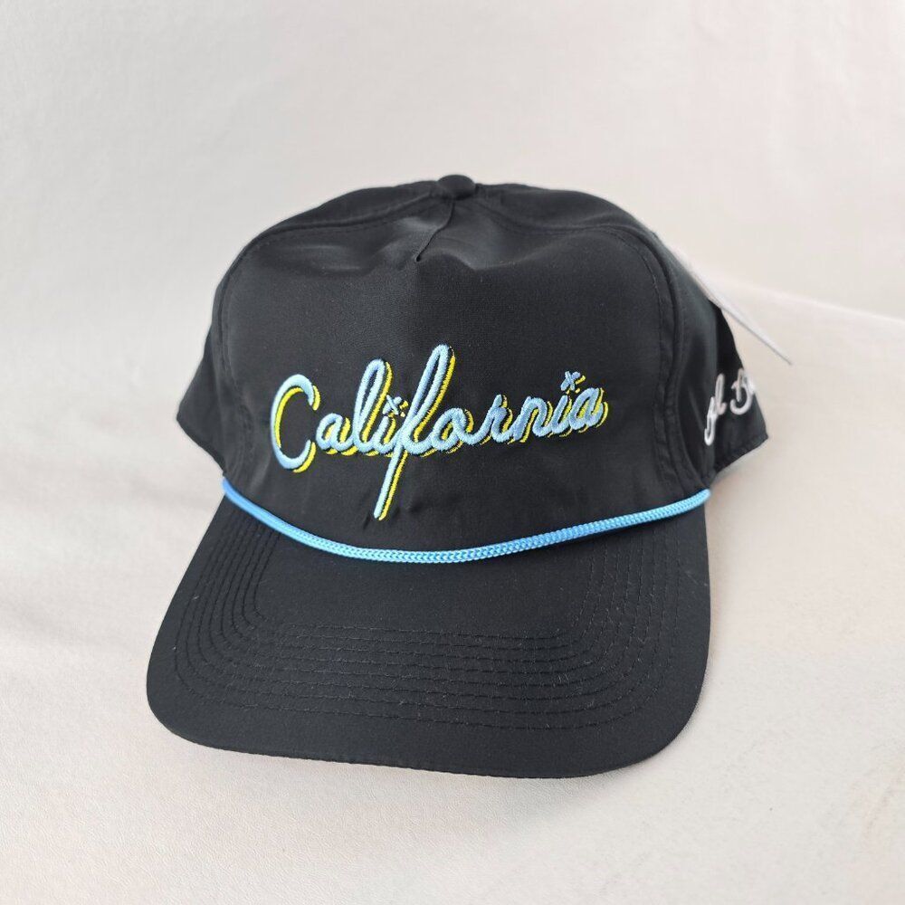 Bad Birdie Adjustable California Rope Golf Hat Cap SnapBack Black Blue Yellow